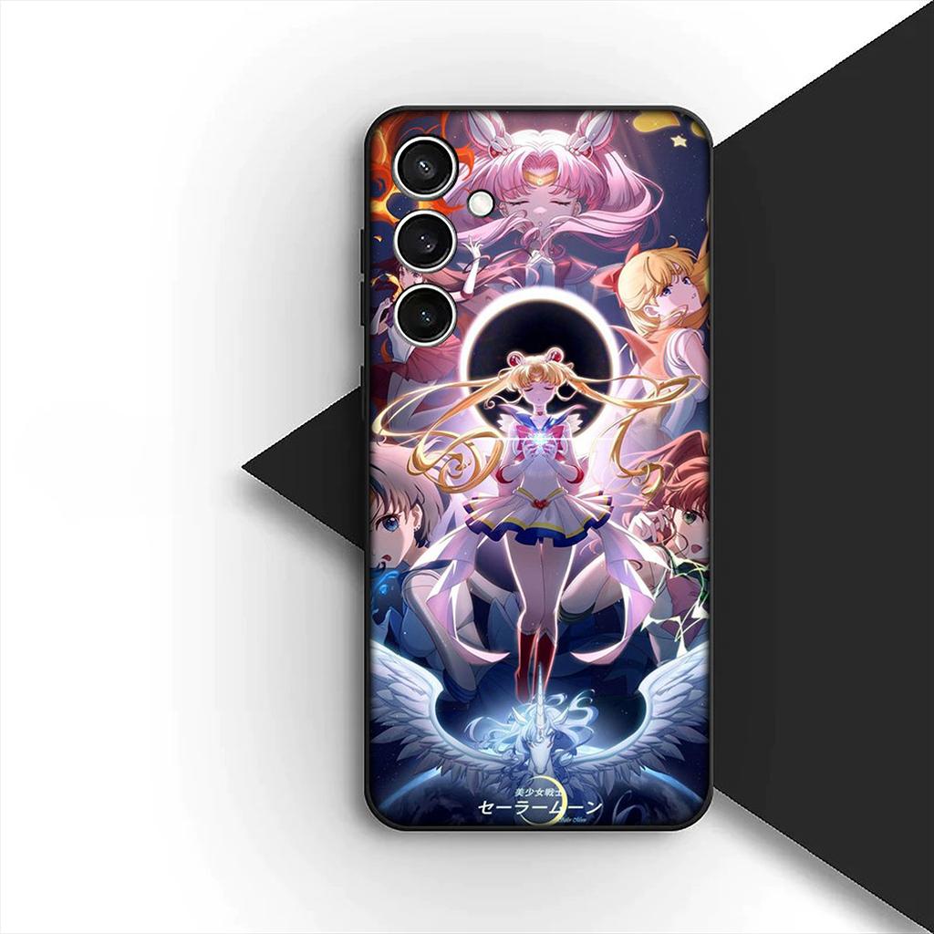 Cover for Samsung Galaxy S10 S8 S9 Plus A33 A34 A31 70 A71 A72 Note 20 9 8 S10E Phone Case Cartoon S-Sailors Anime Moons Girl