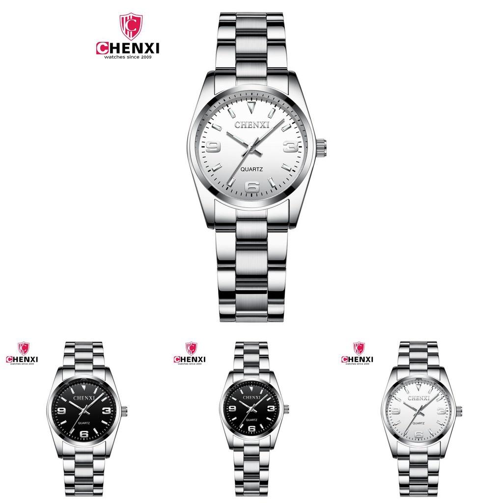 Chenxi Парные часы Модные Водонепроницаемые Кварцевые часы Декоративные и Люминесцентные Стальной ремешок Водонепроницаемость 30 м