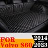 Sinjayer Waterproof Highly Covered Car Trunk Mat Tail Boot Pad Carpet Cover High Side Cargo Liner For Volvo S60 2014