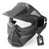 SHENKEL Full Face Shooting Mask and Goggles (Black) Face Guard for Airsoft, Survival Games, and Cosplay