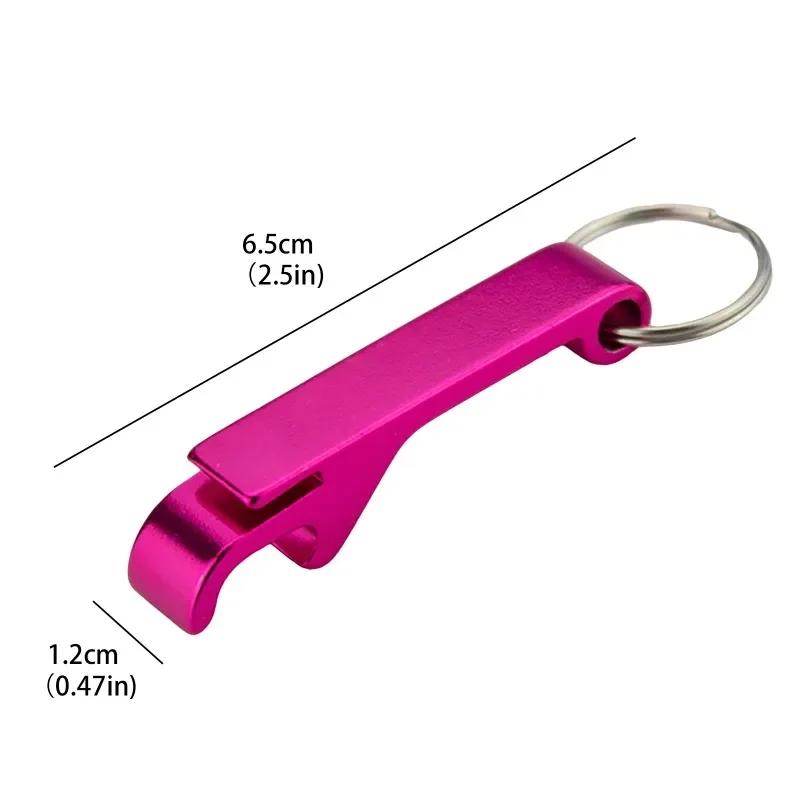 Creative Portable Multi-functional Aluminum Alloy Beer Keychain Bottle Opener Kitchen Bottle Opener Tool
