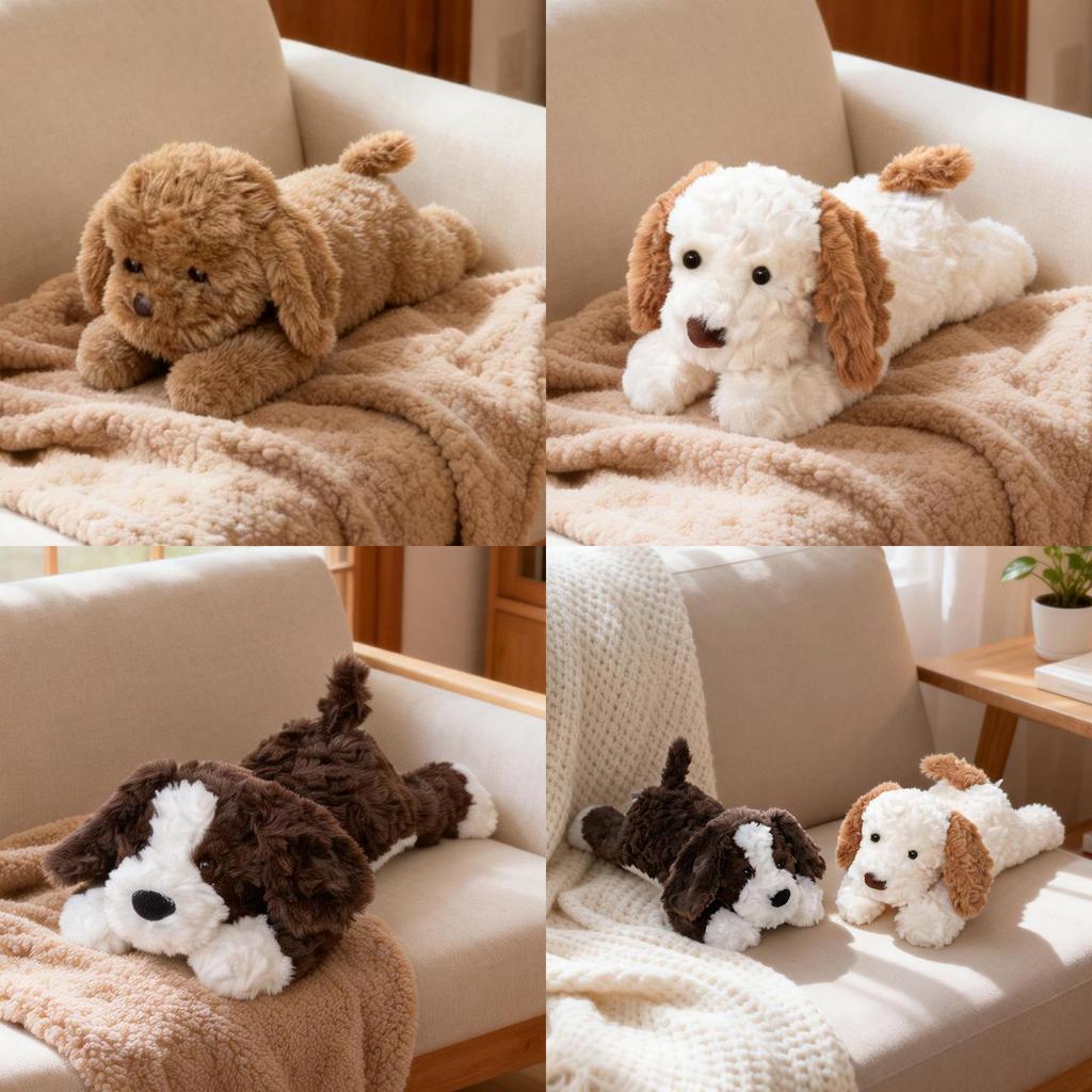 Plush Dog Pillow Toy For Kids Sleep Decor Kids Room Gift