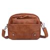Women Vintage Shoulder Strap Bags PU Leather Small Handbag Female Multi-Pocket Crossbody Bags KTY