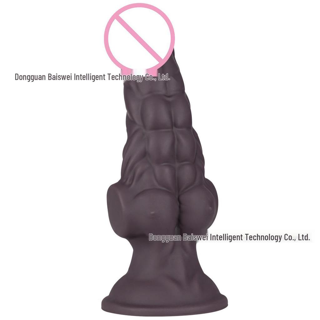 Мышечный Монстр Реалистичный Жидкий Силикон Черный Большой Мужской Мастурбатор - Анальная Секс-Игрушка