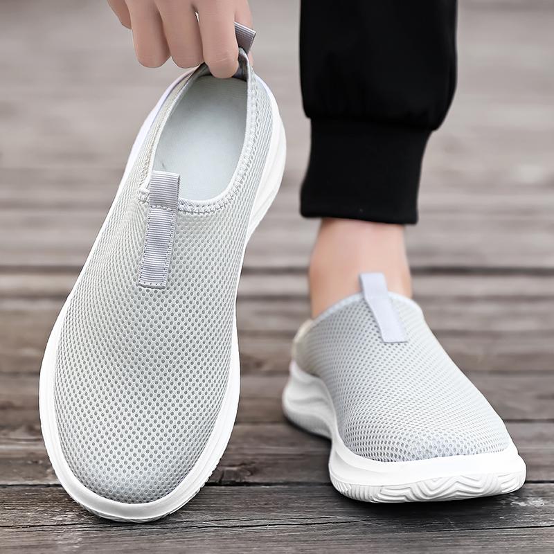 Fashion 2025 Unisex Cross-border Foreign Trade Spring and Autumn Large Size Couple Flying Woven Socks Shoes a Pedal Half Slippers 36-48