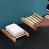 Home & Living Drain Tray Holder Bamboo Leaking Water Soap Holder Storage Box Sponge Plate Soap Dish