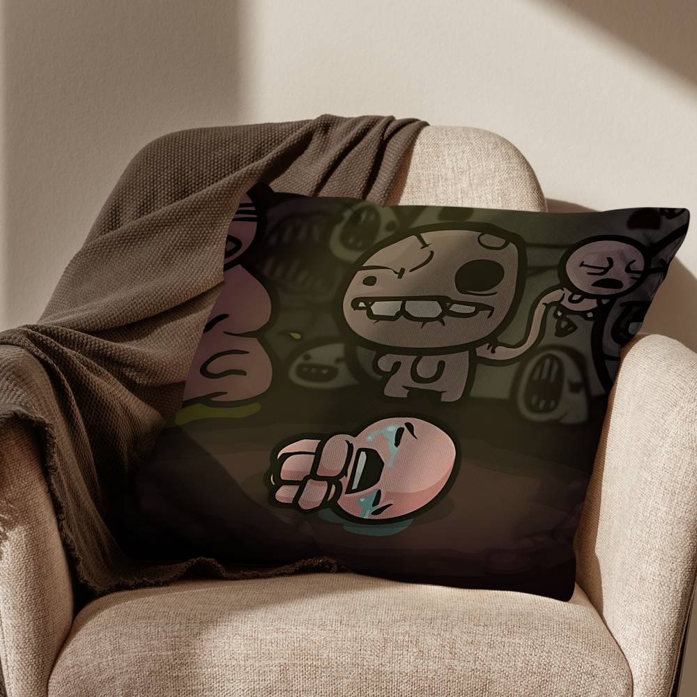 Игровой чехол для подушки The Binding of Isaac Подходит для дивана, автомобиля, спальни, офиса Подушки Декоративная наволочка