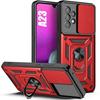 Protective Case - BOOLING - for Samsung Galaxy A23 5G - Red - Ultra Resistant - 360° Rotating Stand