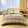1Pc Geometric Duvet Cover 100% Cotton Thickened Check Bedding Hotel Quality Nordic Style Comforter Cover with Zipper Closure