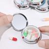 Metal Portable Travel Pill Cases Pill Box Makeup Storage Container Medicine Organizer