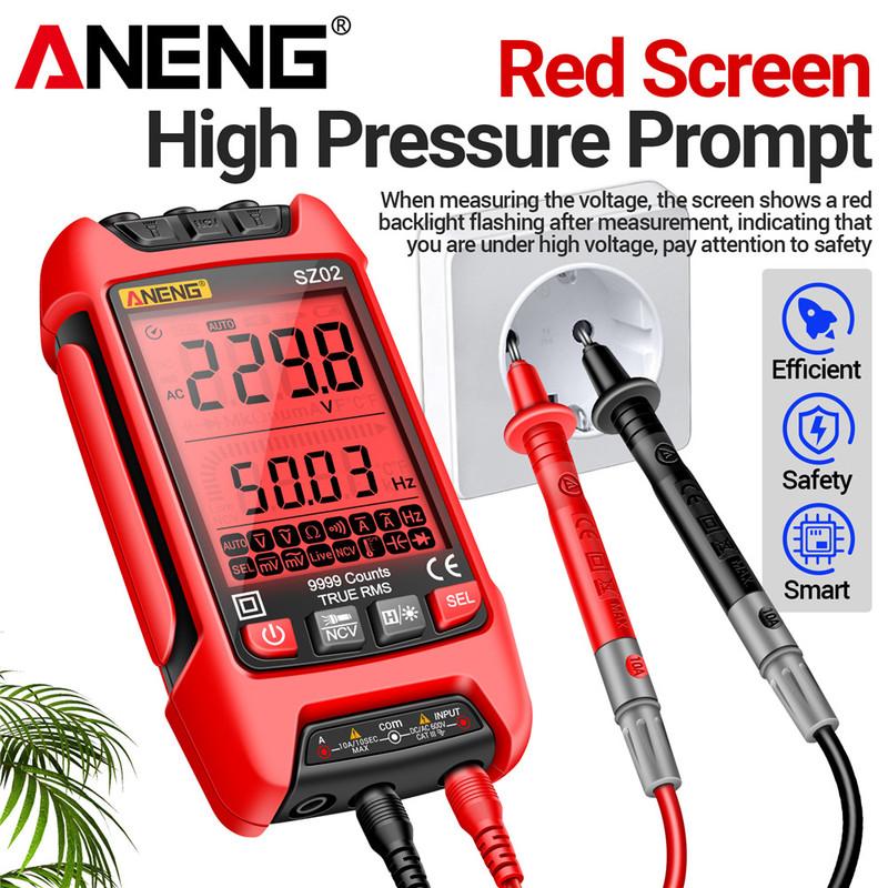 Digital Multimeter Smart ANENG AC/DCVoltage Capacitance Meter 6000 Counts Auto Electrical Temp Resistance Transistor Test tools