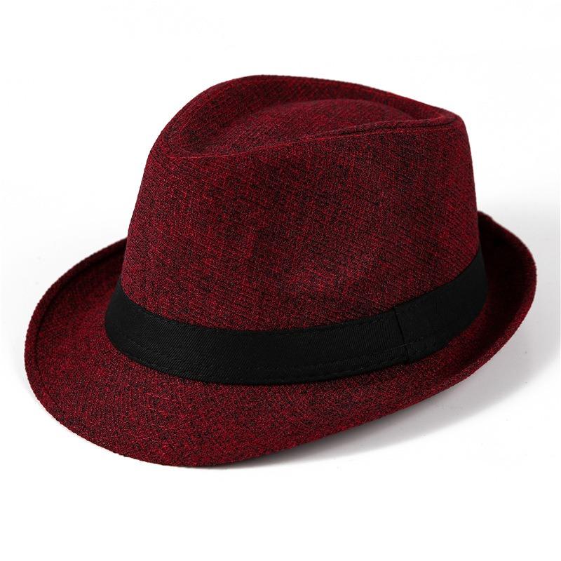 Цилиндр Мужская Винтажная Джазовая Шляпа Весна Лето Осень Шляпа для Костюма Британская Шляпа Джентльмена