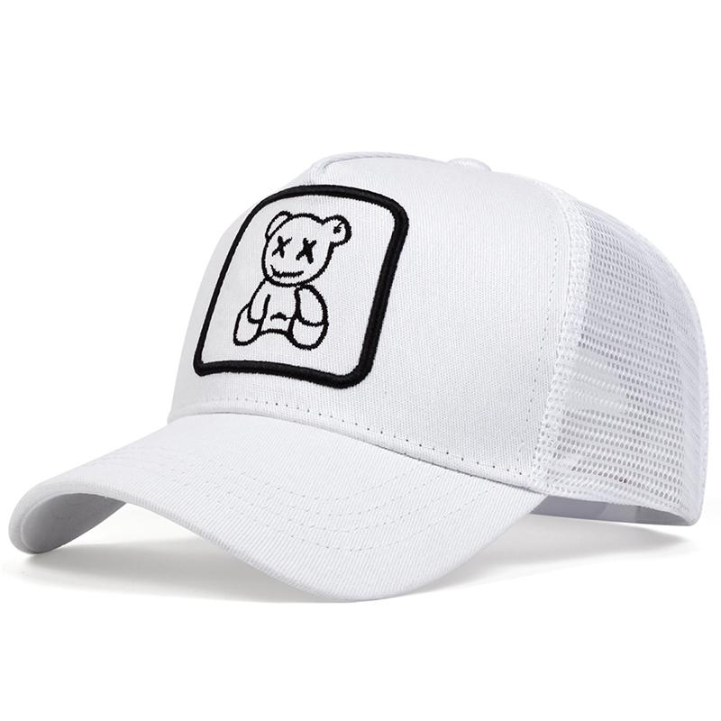 Fashion Panda Embroidery Baseball Cap Net Snapback Hat Outdoor Breathable Fishing Hats Travel Hat Mesh Caps