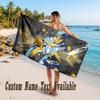 Lazio FC Design Beach Towel Custom Text Large Towel for Beach Vacation