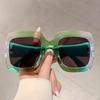 Большие квадратные солнцезащитные очки Женские Модные Винтажные Конфетного цвета Солнцезащитные очки Инс Модный Стильный Дизайн Уличные Очки
