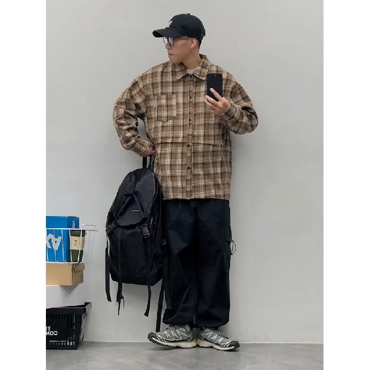 Рубашка с длинным рукавом с буквенным принтом 2024 года в японском стиле в стиле Гонконга, свободная рубашка для мальчиков, летнее модное универсальное повседневное пальто