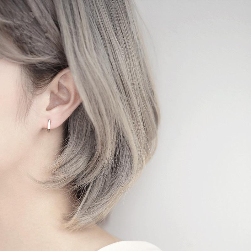 Korean Version of Fashion Temperament Ear Buckles Earrings Inlaid with Zircon Love Accessories Women's Trendy Jewelry