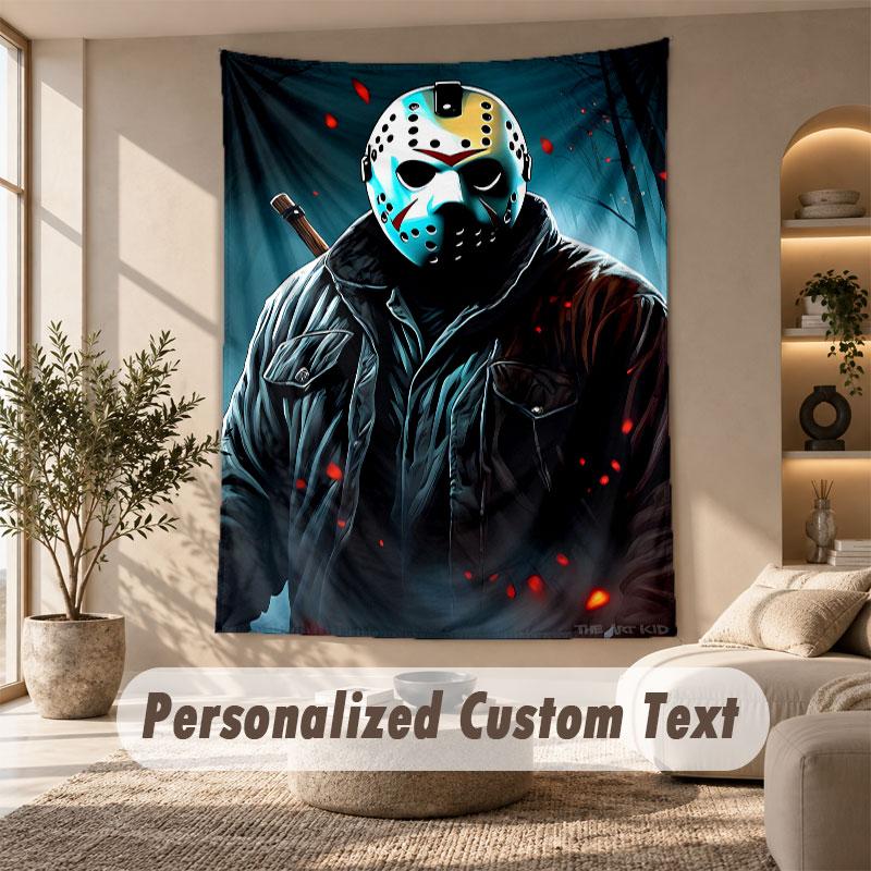 Wall Hanging Tapestry Art Cloth Bedroom Room Background DecorFriday the 13th Jason Voorhees
