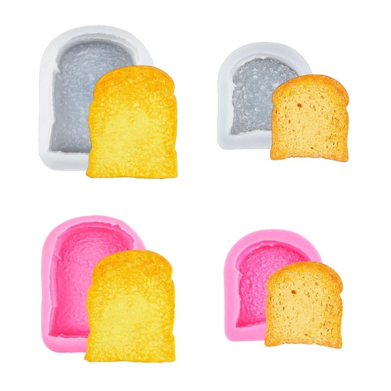 Sliced Toast Bread Silicone Mold DIY Cake Pastry Baking Mold Cake Decorating Tool for Making Chocolate Fondant Nonstick