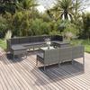 Day and Night - Day and Night Garden Furniture Set 11 Pieces and Gray Synthetic Rattan Cushions