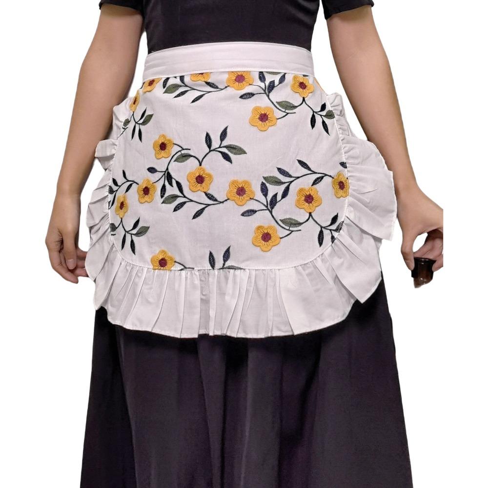 Изысканный поясной фартук Элегантный полуфартук Портативный фартук официанта Ресторан