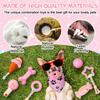 14 Pack Puppy Teething Toys, Chew Toys for Small Dogs Puppy Toys Pink Dog Stuff with Soft Rubber Balls and Colorful Ropes for Small Breed Interactive