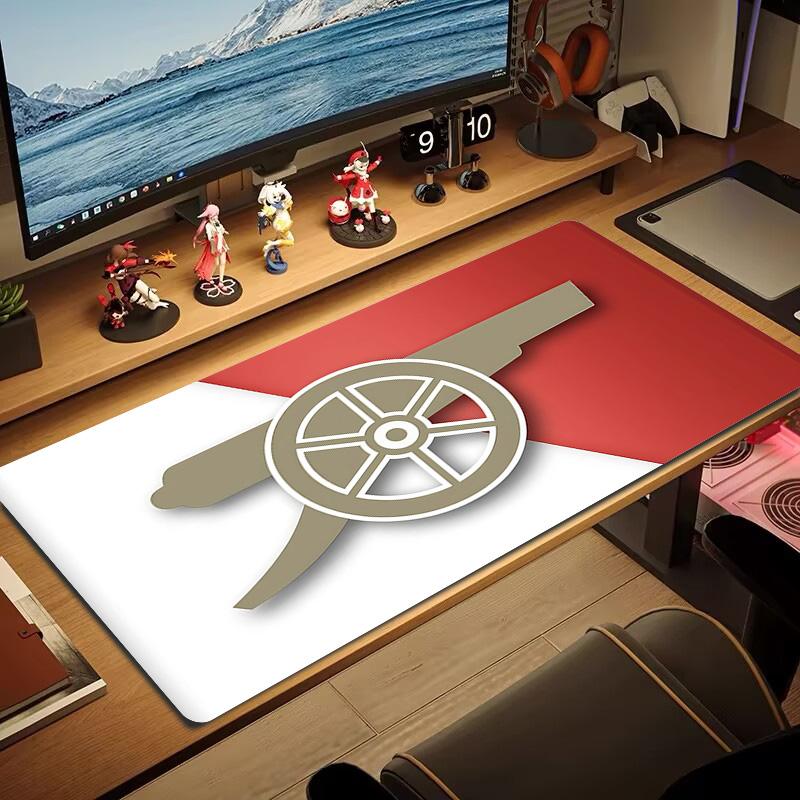 Arsenal Football Club Print Cushion Non-slip Laptop Tablet Big Mousepad XXL Mat Mini PC Playmat With Lock edge