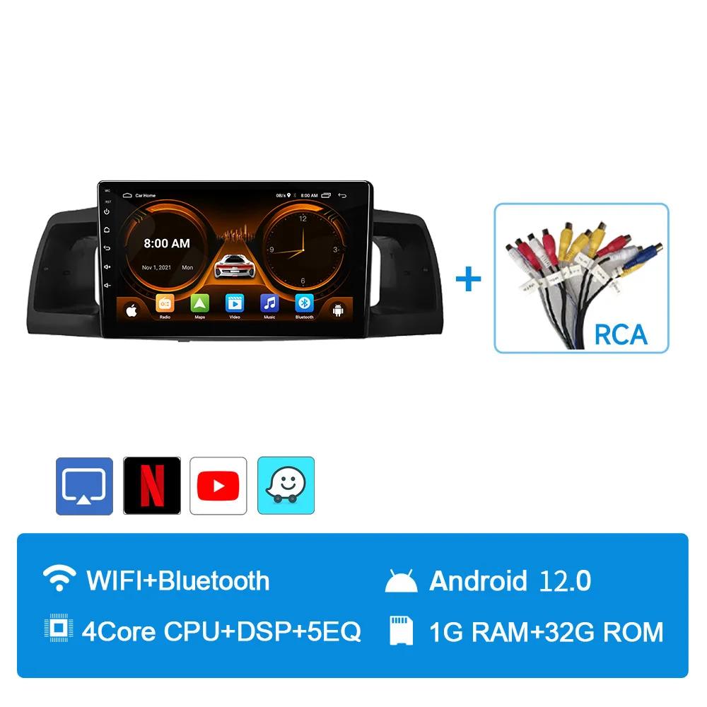 Автомобильное радио JIUYIN Android для Toyota Corolla E120 E130 2000-2007 Мультимедиа Видео Плеер Навигация GPS стерео Carplay Head 2din