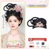 Hanfu Soft Bottom Wig with Tang & Ming Style Hair Bun Headdress for Performance