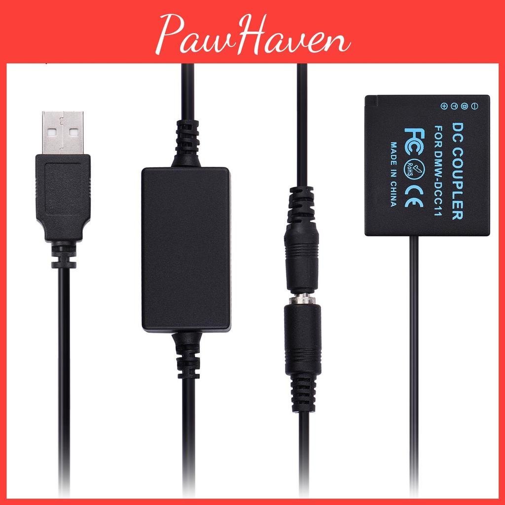 Dmwdcc11 Комплект питания USB и Andoer DC-муфта Заглушка-аккумулятор Замена аккумулятора Dmwblg10ble9 с USB