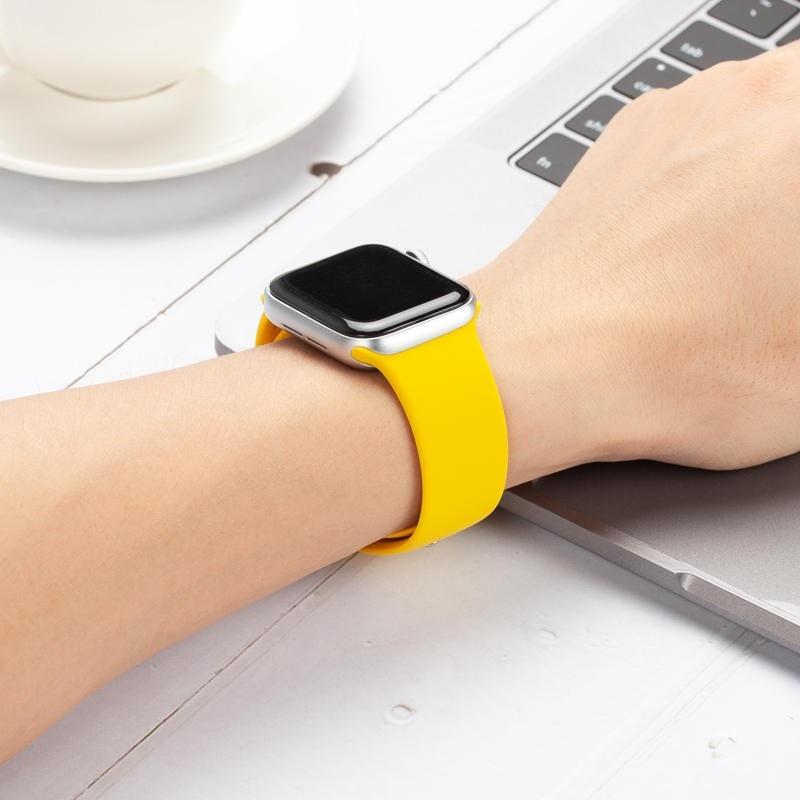 Silicone Strap For Apple Watch Band SE-10 42/46mm 44/45mm 38/40/41mm Bracelet Iwatch Serie 9 8 7 6 5 4 3 Ultra 2 49mm