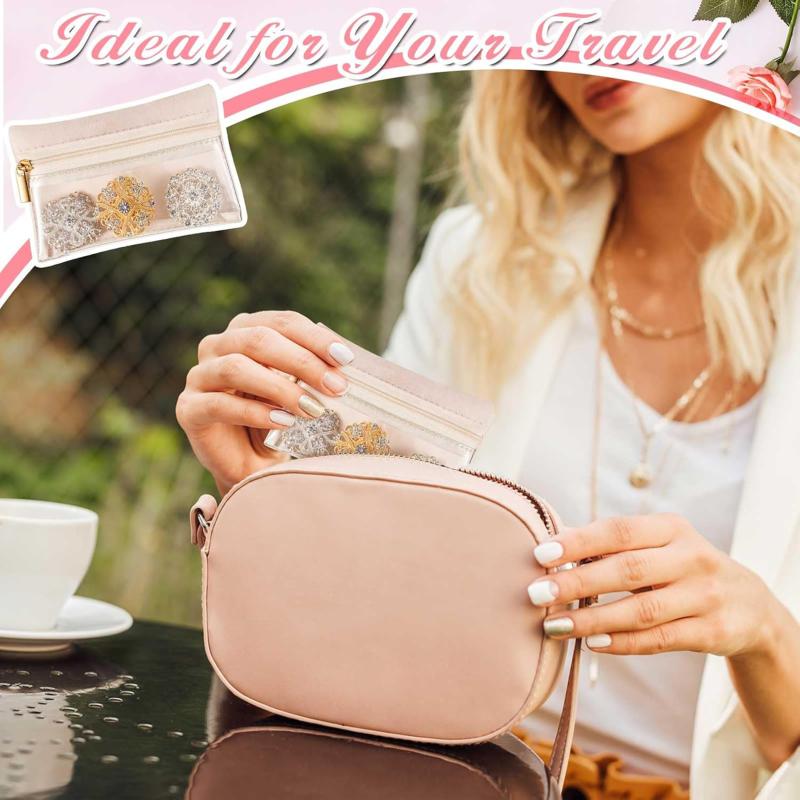 Пакеты с застежкой-молнией Мешочек для хранения браслетов, ожерелий, серег Упаковочный пакет для бизнеса Подарок для ювелирных изделий Розничная витрина