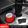 Car Holder Drink Cup Cell Phone Coffee Stand Trash Bin Mini Tray Interior Storage Case Kit Auto Accessories For Tesla Model 3 Y