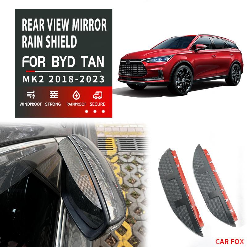 DOOR VISOR Window Weather Guard for BYD Tan EV 2015-2024 Ventvisor Bright Strip Wind Deflectors Visors Rain Guard Accessories