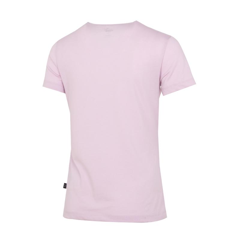 PUMA T Shirts Women's Pink Crew Neck Moderate Straight Fit 630563-60
