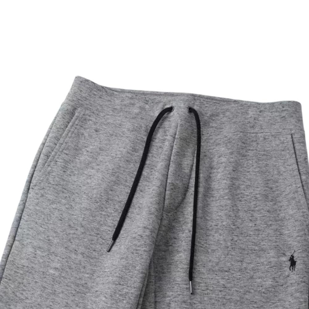 Polo Ralph Lauren FW24 однотонные трикотажные спортивные брюки с манжетами на шнурке мужские спортивные брюки серые 710883332-008