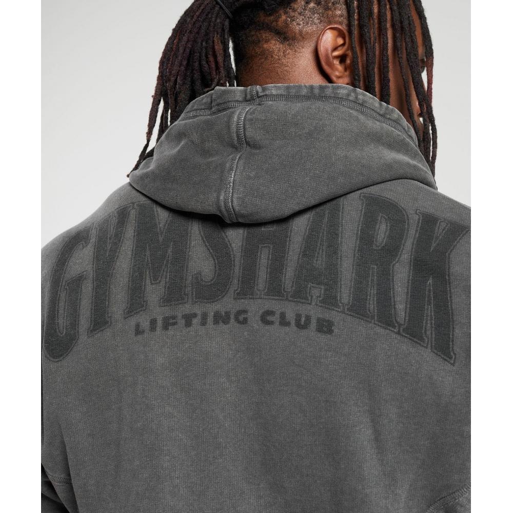 Gymshark Толстовка Heritage Washed Onyx Grey A4a7j Gb8n