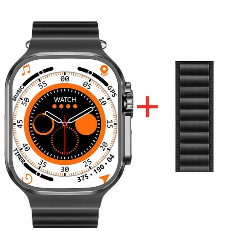 Smart Watch Ultra 8 Men Women Wireless Charging Sport Smartwatch Bluetooth Calls Heart Rate Waterproof For IOS Android Phone