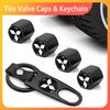 New 4Pcs Car Wheel Tire Valve Caps Air Stem Covers Accessories For Mitsubishi ASX Lancer Pajero Outlander L200 EVO Lancer EX
