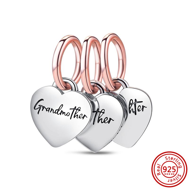 92 Стиль 925 Серебряная Звезда Луна Солнце Снежинка Растение Перо Сердце Тонкие Бусины Паве Подходит Оригинальные Подвески Браслет DIY Ювелирные Изделия