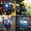 Светодиодная фара Oil Bird в сборе для BMW R1200GS/ADV с дневными ходовыми огнями.