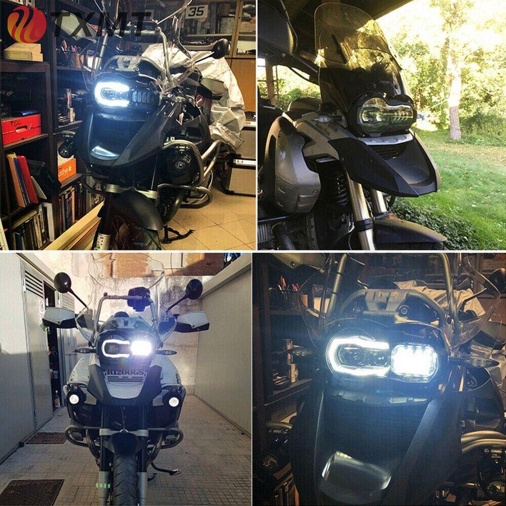 Светодиодная фара Oil Bird в сборе для BMW R1200GS/ADV с дневными ходовыми огнями.