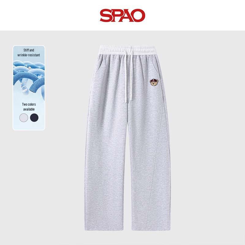 SPAO Women's Color Block Curved Blade Wide Leg Pants