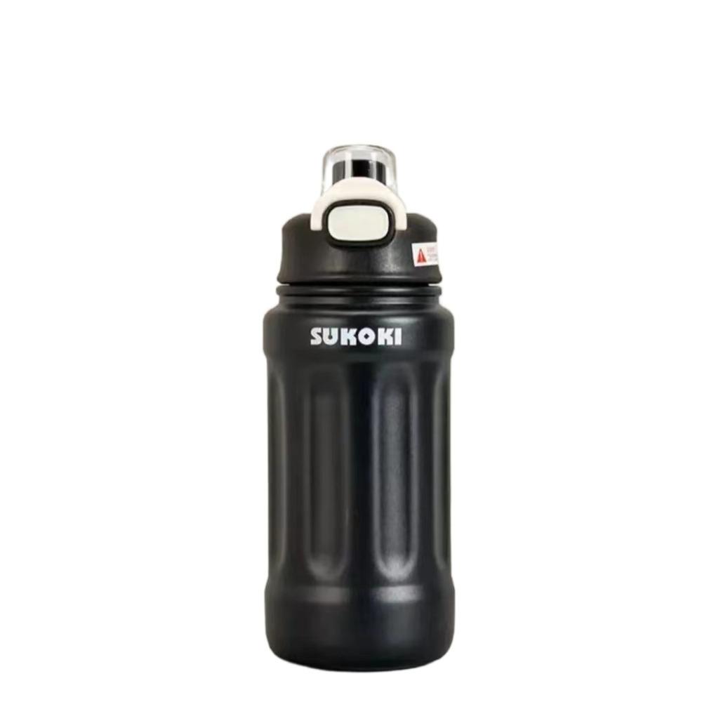 316 Stainless Steel Thermos Cup Large Capacity with Straw Insulated Water Bottle 800ml Portable Handle Sports Drinking Cup