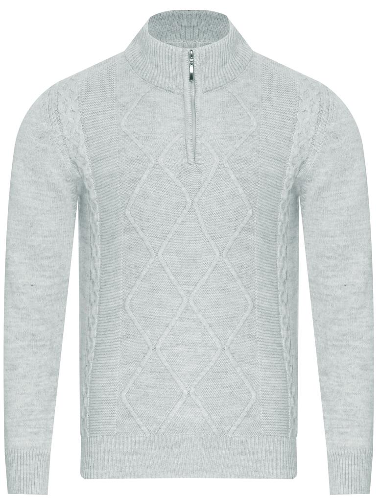 Men' Turtleneck Sweater - 8157 Grey