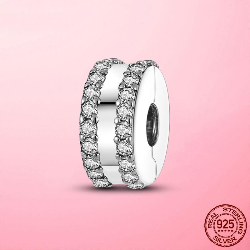 Застежка-зажим, цепочка-зажим из серебра 925 пробы, подвески-звездочки, бусины-стопоры, оригинальный браслет dora, оригинальные украшения своими руками