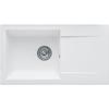 EINNA Built-in Sink, In UNI WHITE SMC - 17, 1 Bowl, Dim. 78 * 43.5 Cm, Manual Emptying
