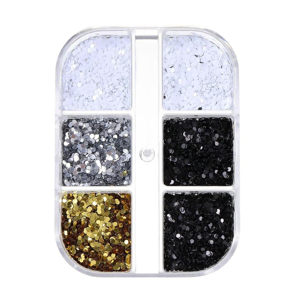 1mm Tiny Dot Nail Art Sequins 3D Laser Round Dots Paillettes New Disco Nail Sequin for Nail Art