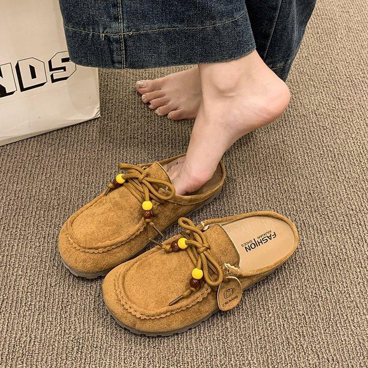 Ретро сумка голова Birkenstocks весна новая толстоподошвенные Birkenstocks увеличивающие рост повседневные шлепанцы