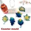 Christmas Table Decoration DIY Handmade Leaf Coaster Mold Christmas Series Crystal Epoxy Mold Resin Maple Leaf Silicone Molds